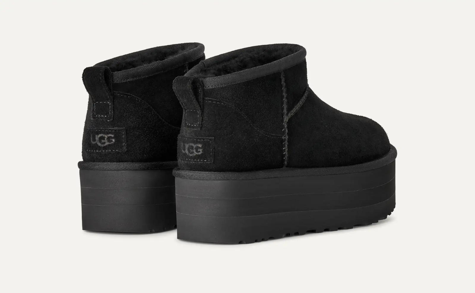 UGG Womens Classic Ultra Mini Platform Boot Authentic Original Box 1135092 BLACK