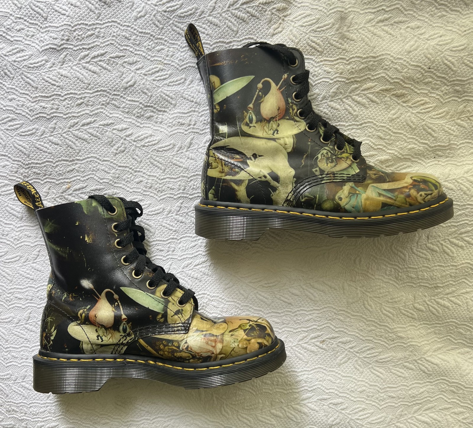 Doc Martens Pascal 1460 Hieronymous Bosch Hell Garden Earthy Delights Boots UK 4