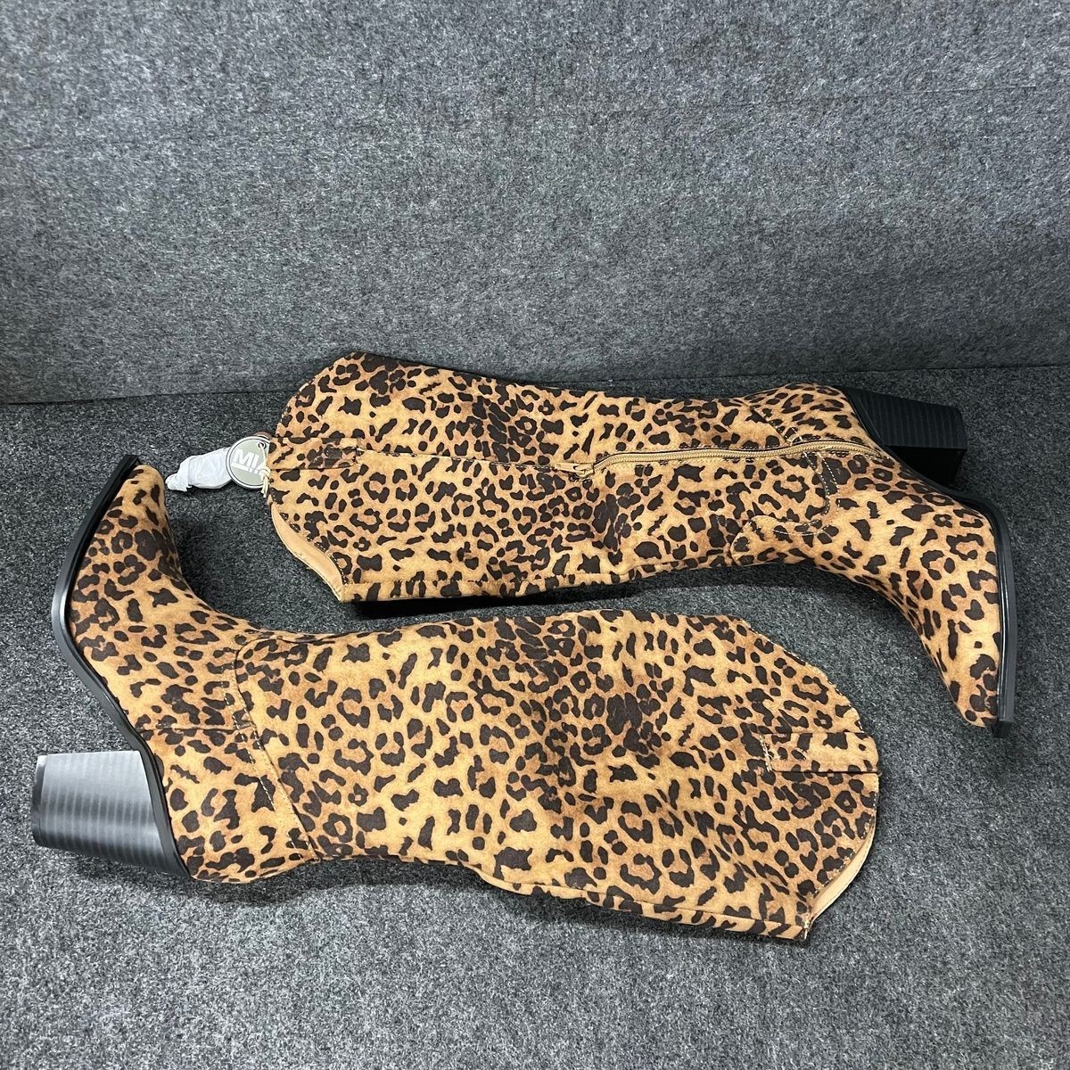 MIA Messini Vegan Suede Boot Women’s Size 9 M Leopard