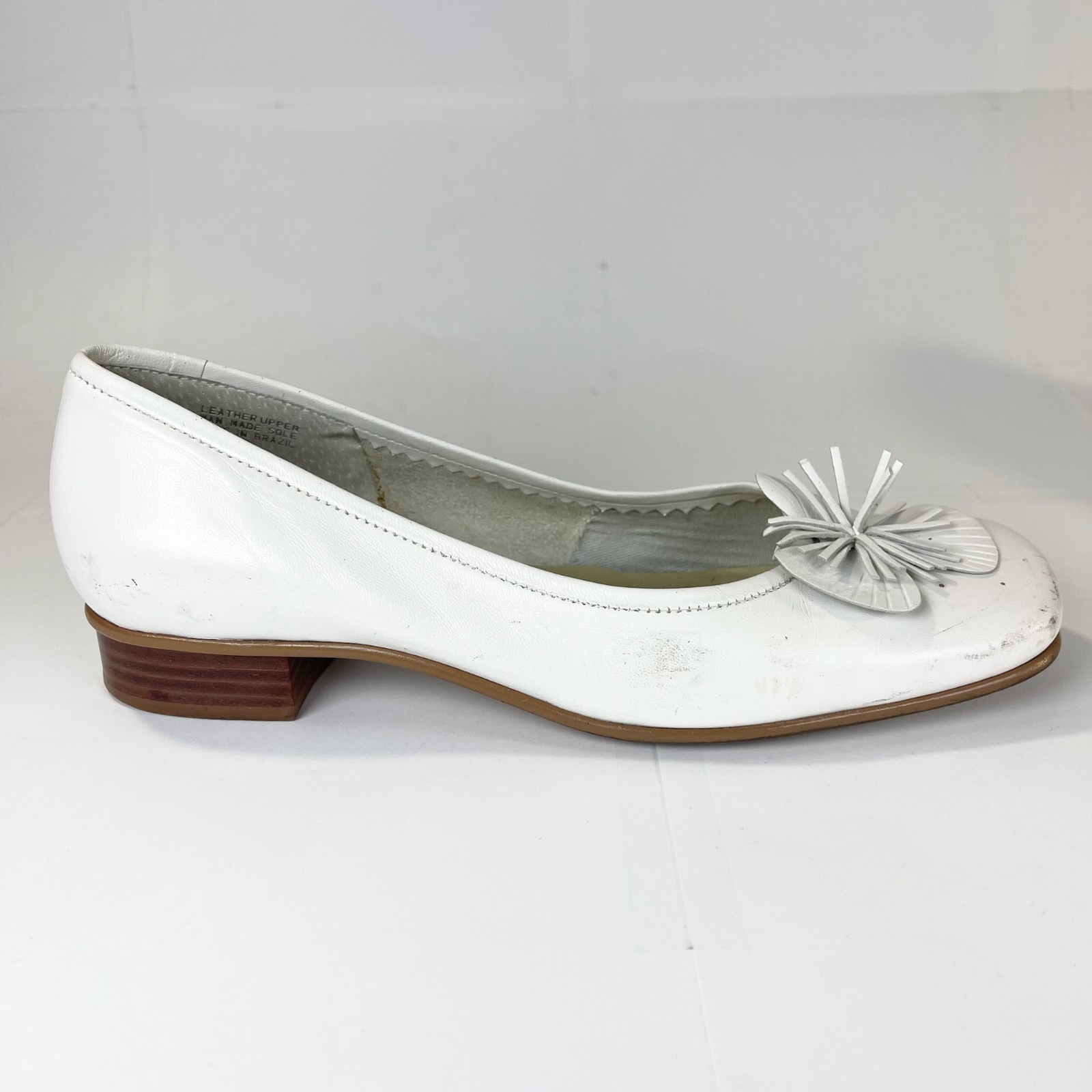 Etienne Aigner Womens Gardener Flats Flower Bridal Slip On Shoes White Size 6 M