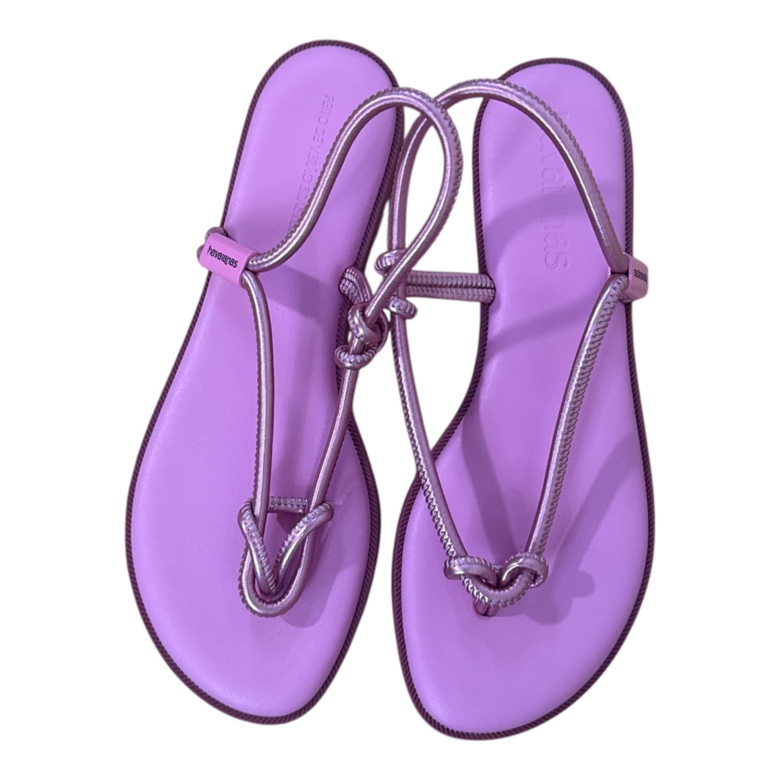 Havaianas Una Acai Eur Sandals in Pink Size US 10 EUC