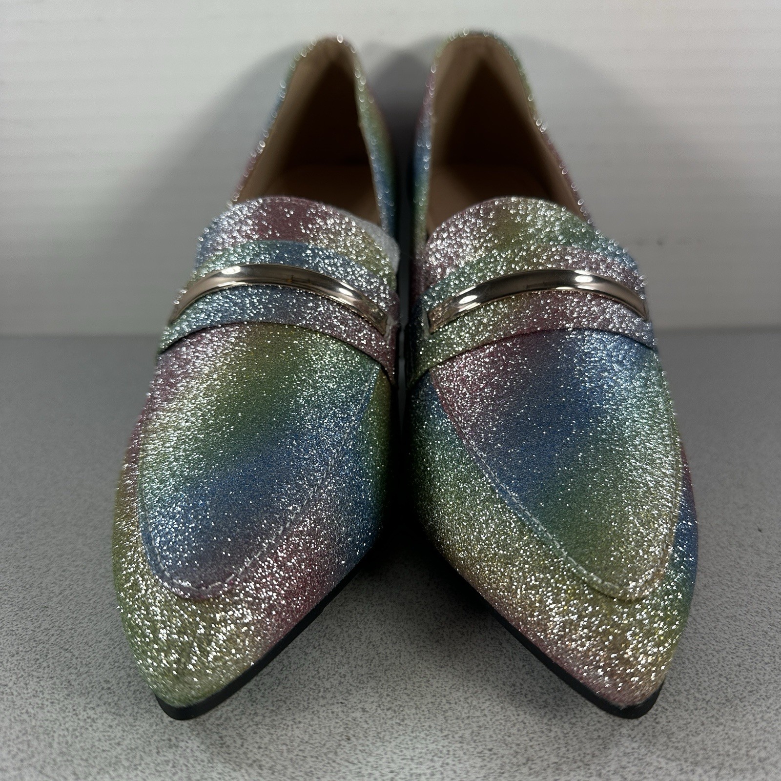 Temu Women’s 42 Glitter 3” Block Heel Party