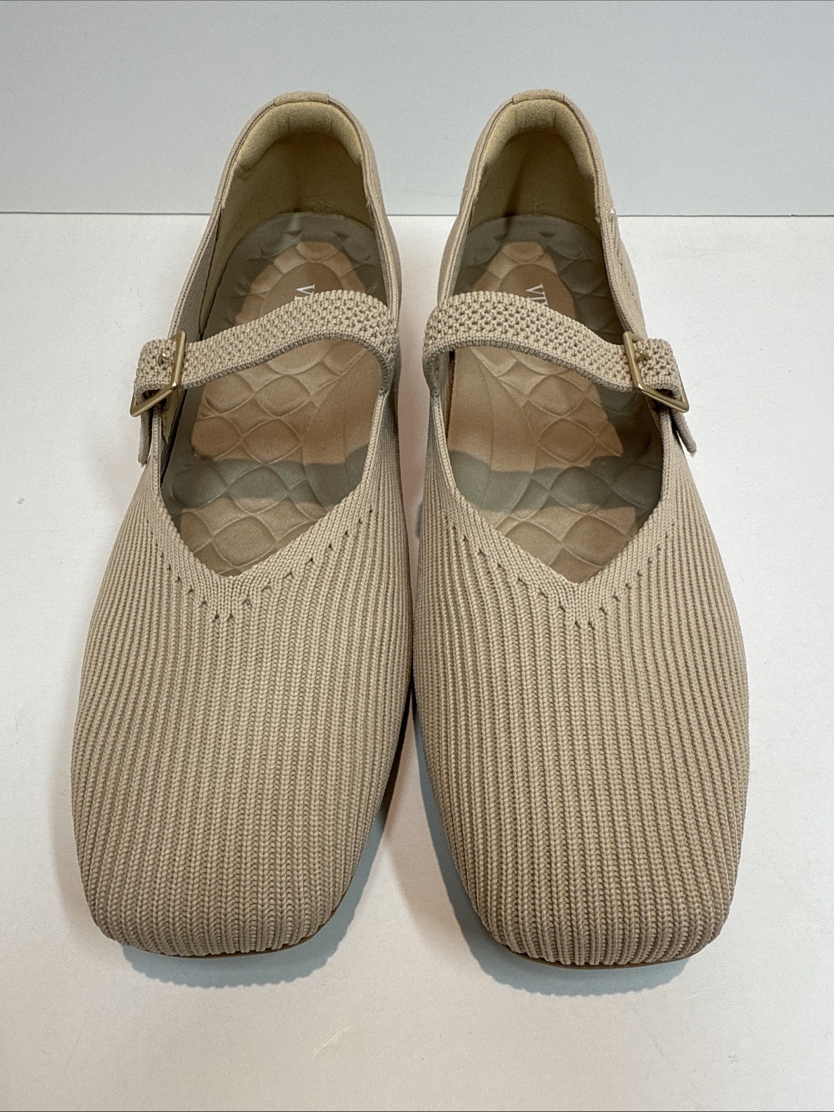 BUNDLE VIVAIA Margot Mary Jane Flats Black Tan Square Toe Womens Size EU 40 US 9