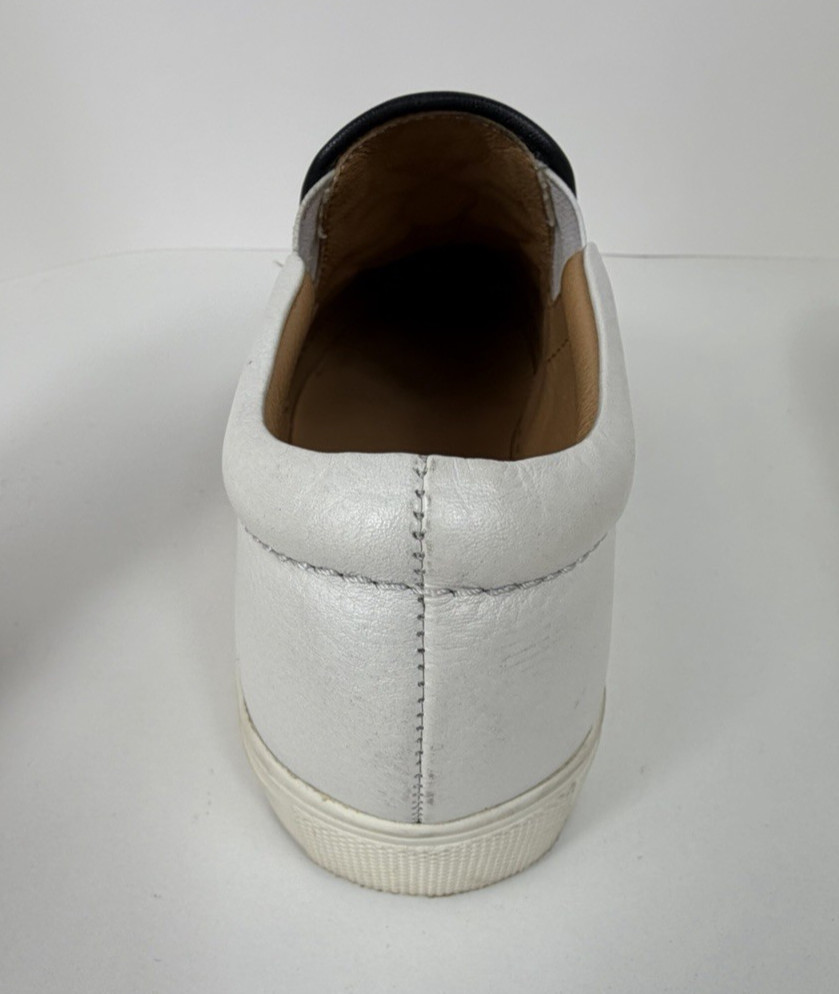 Brighton Women’s Size Moor Casablanca Embroidered Blk/White Leather Sneakers