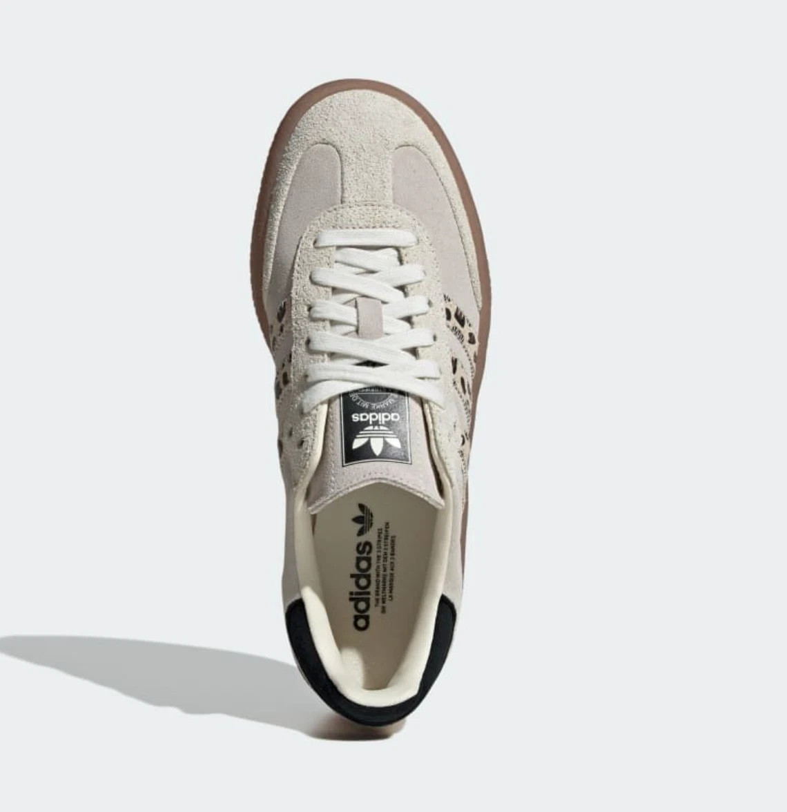 Size 8 – adidas Sambae Cream White Leopard W