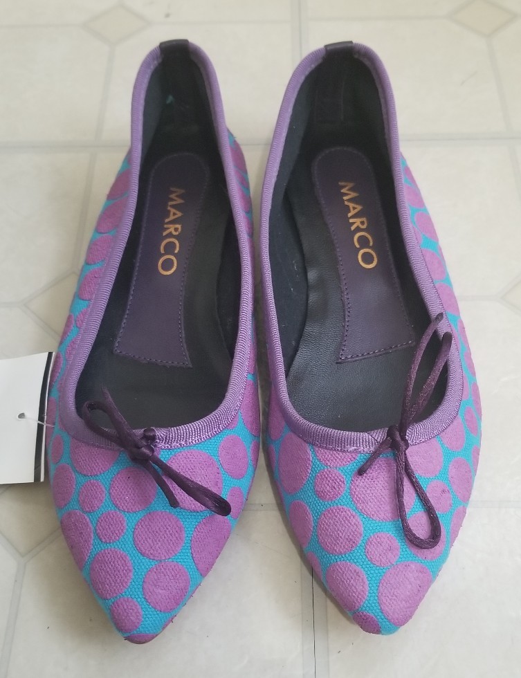 Marco Italian Soft Cotton Ballet Flats US6.5/ EU36 New