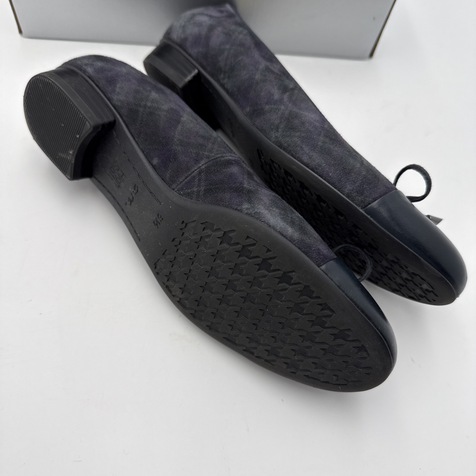 ARA Bari Women’s Navy Suede/Nappa Ballet Flats US size 9 EU Ara Size 6.5