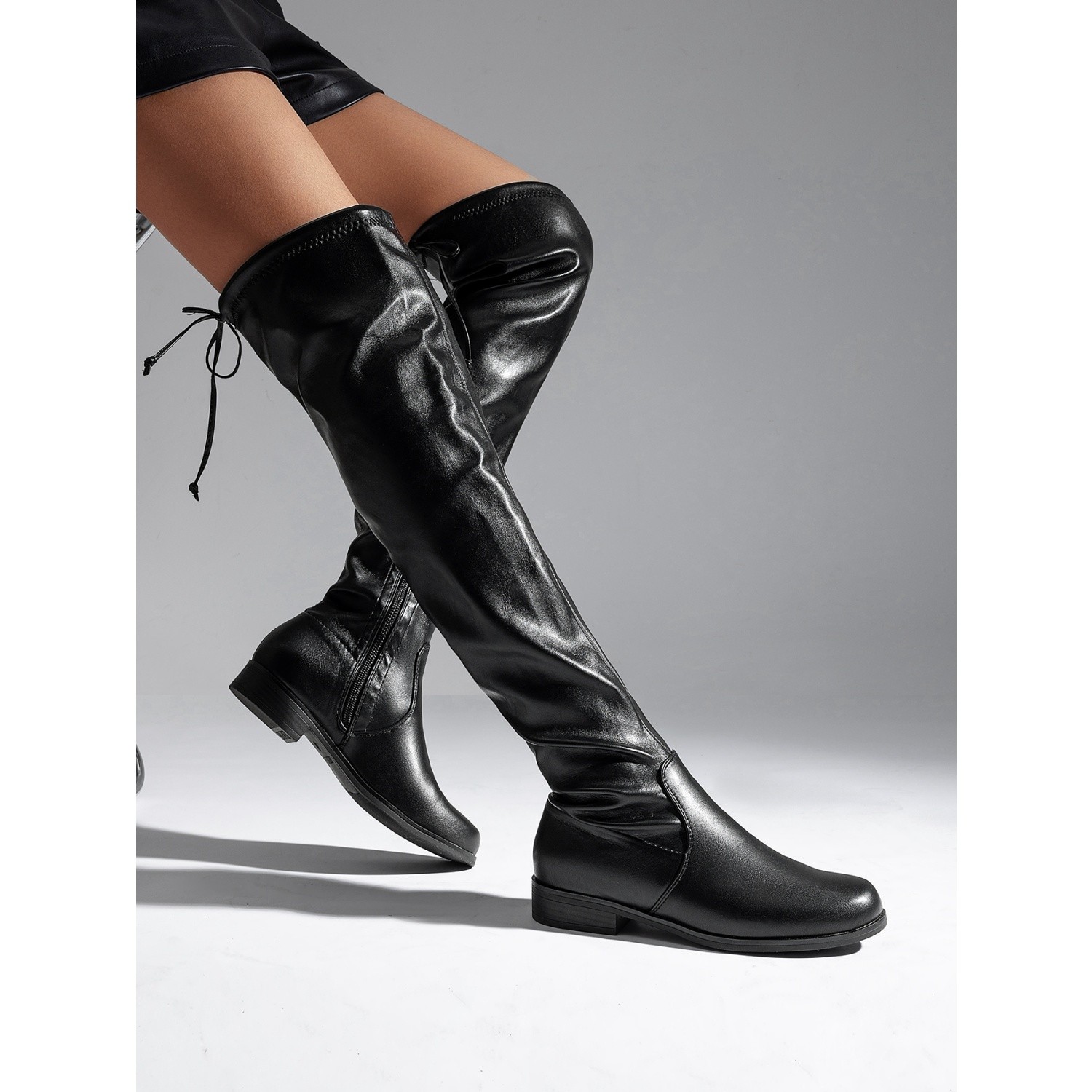 Women’s Fashion Over The Knee Boots Low Block Long Stretch Sexy Thigh High Boots