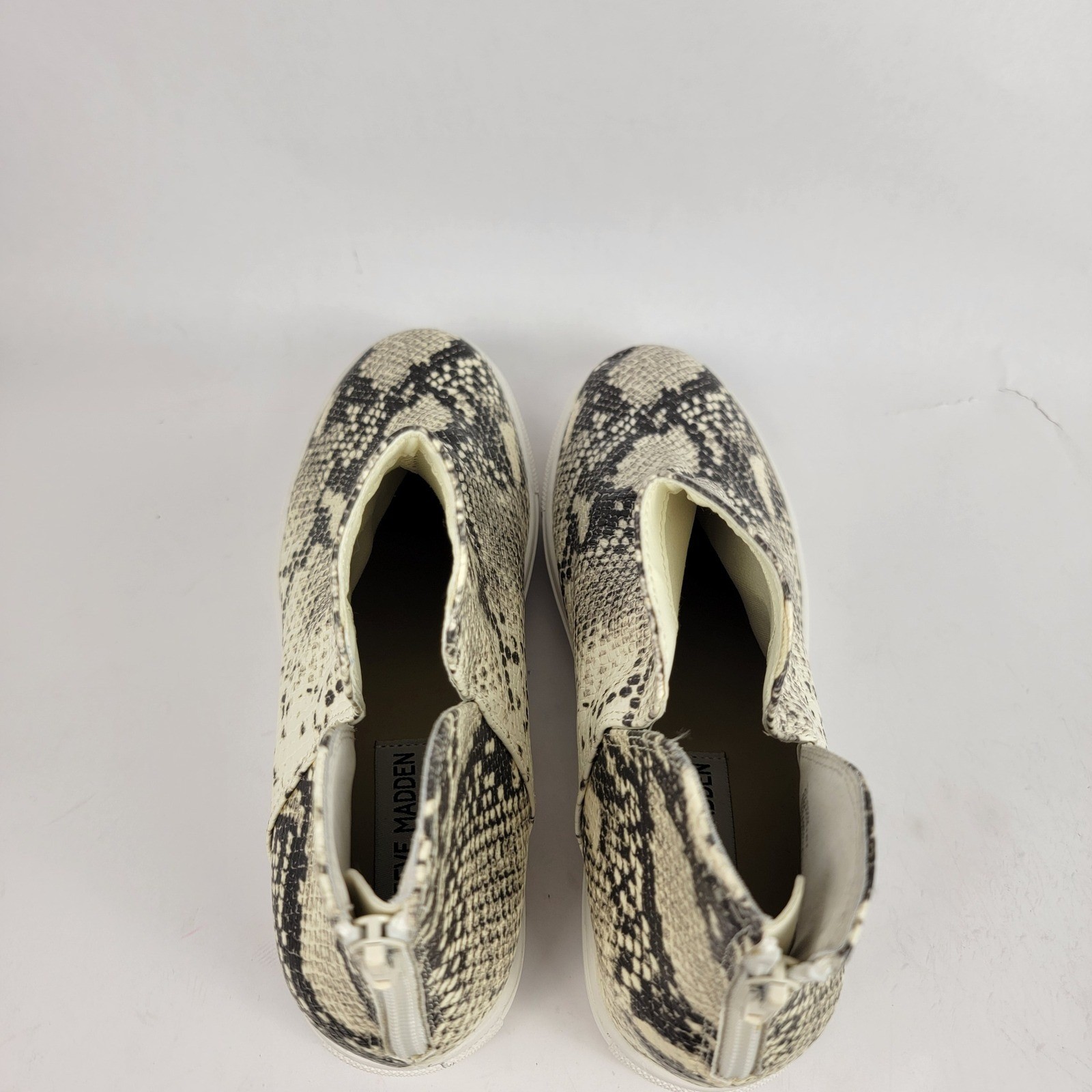 Steve Madden Claud Womens 9 Snakeskin Wedge Sneakers Streetwear Casual Shoe