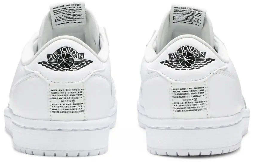 Womens’ Air Jordan 1 Retro Low Slip on Shoes – White/Black