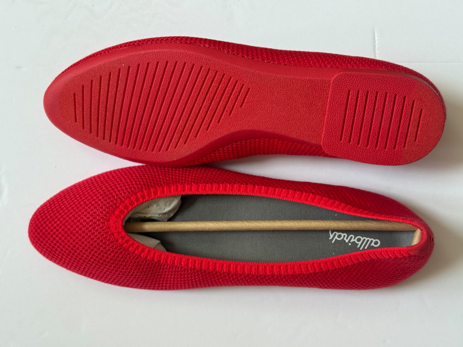 NEW Allbirds Tree Breezers Bloom Red Ballet Flats Women’s Size 9 w/ Box