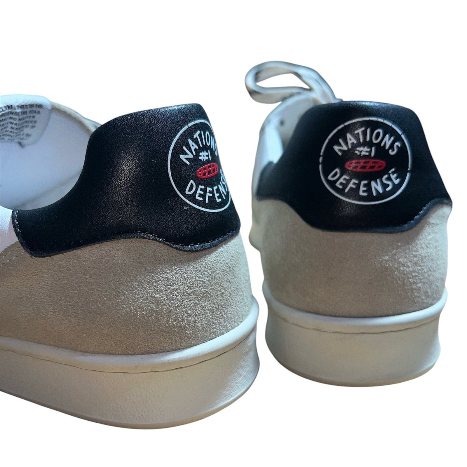 33.9 Nations Defense Sneakers Womens 40 White Grey Suede Low Top Portugal 1969