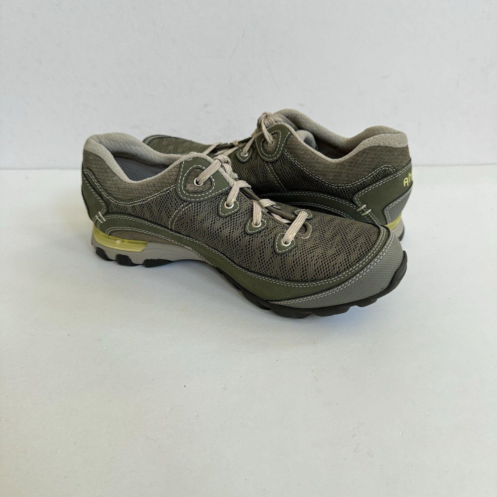 AHNU SUGARPINE II AIR MESH GREEN HIKING WALKING SHOES US 9.5 / EU 40.5 / UK 7.5