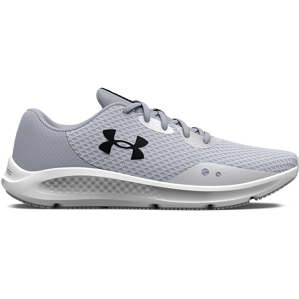 Under Armour 3024889 Women’s UA Charged Pursuit 3 Shoes, Halo Gray, Size 10.5