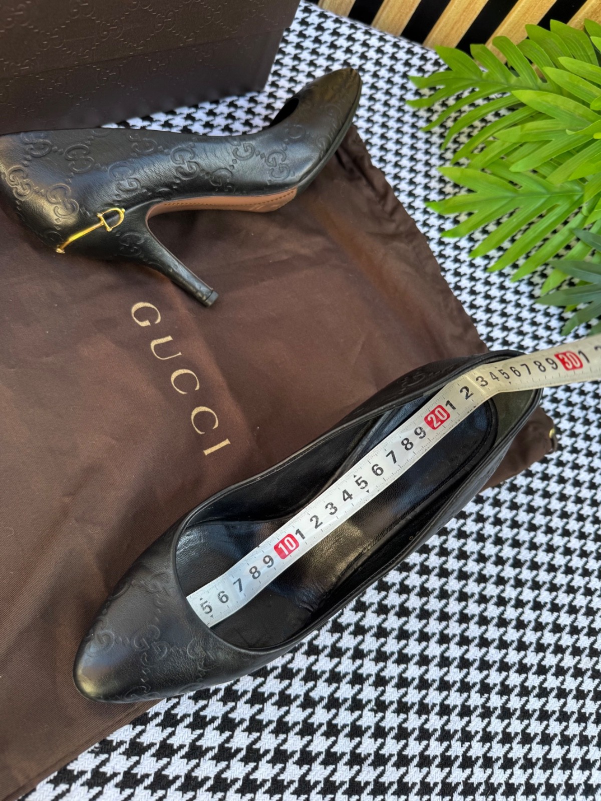 Gucci Women’s Shoes Leather Guccissima Heel 310184 Size US 6 / IT 36 / EU 36