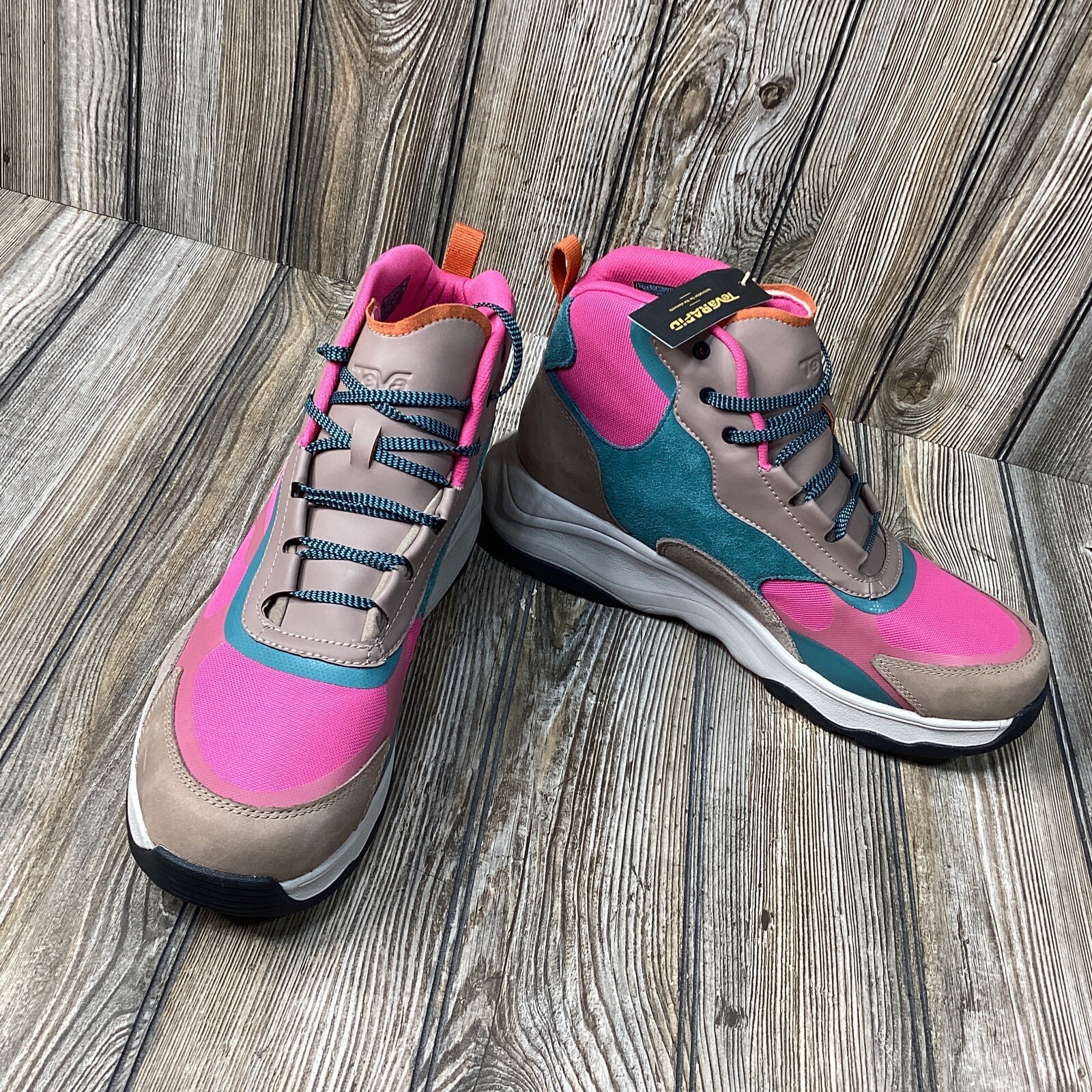 Teva Womens Waterproof Geotrecca Rp Multicolored Hiking Boots US Size 12.5 *NEW*