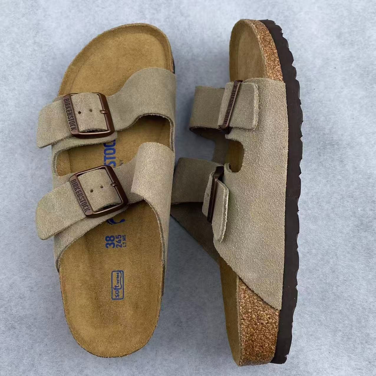 NEW Birkenstock Arizona Suede Leather Soft Footbed Unisex Sandals All Colors