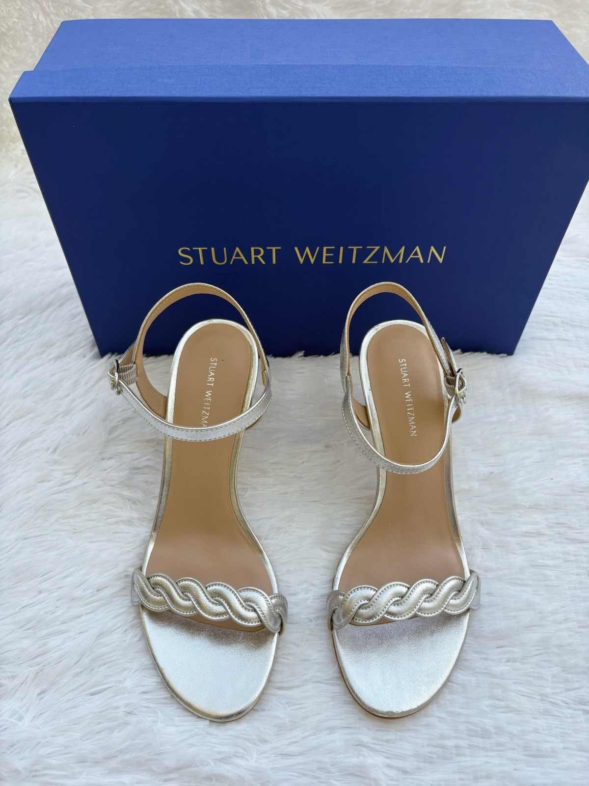 Stuart Weitzman Twistie Stiletto 75 Sandal Size 7