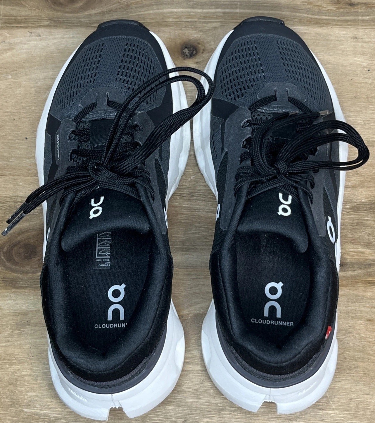 On Cloudrunner 2 Women’s Athletic Running Shoes Sz 6 Eclipse Black Grey