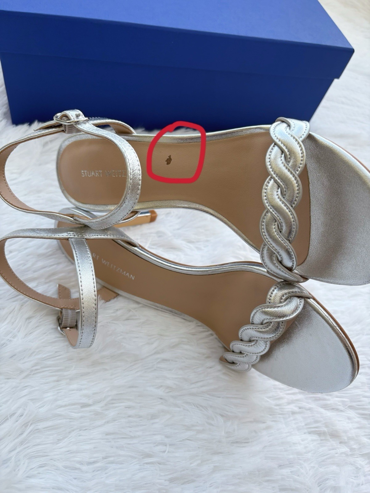 Stuart Weitzman Twistie Stiletto 75 Sandal Size 7