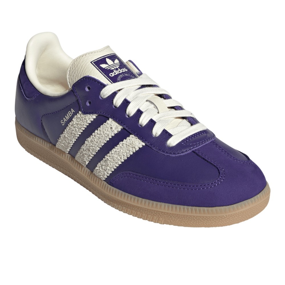 adidas Samba Og Lace Up Womens Purple Sneakers Casual Shoes JI2736