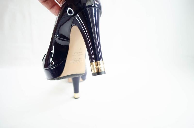 women baldinini heels navy leather 36