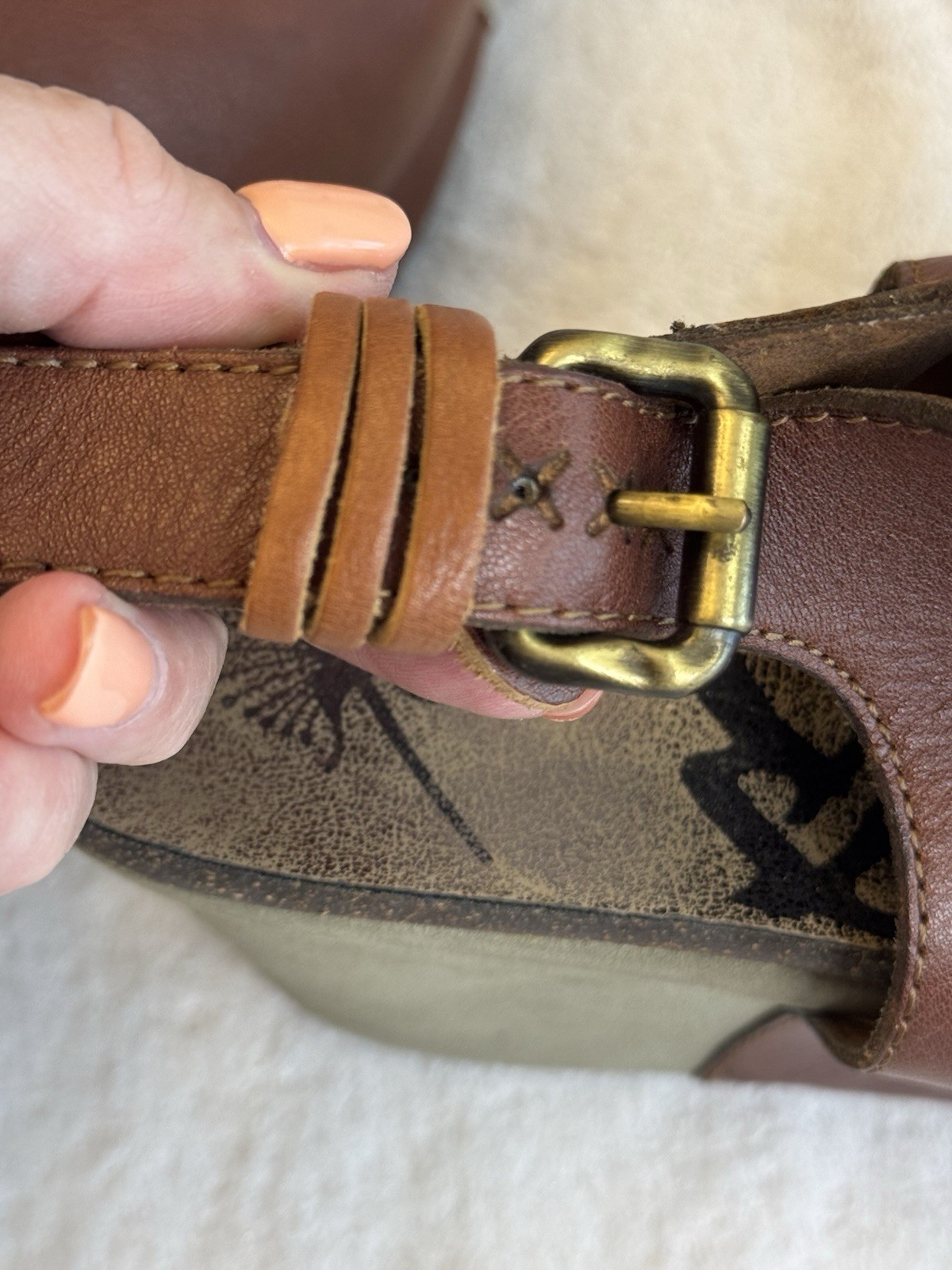 OTBT Jaunt Platform Wedge Sandals Size 10 Brown Boho Festival Comfort Shoes