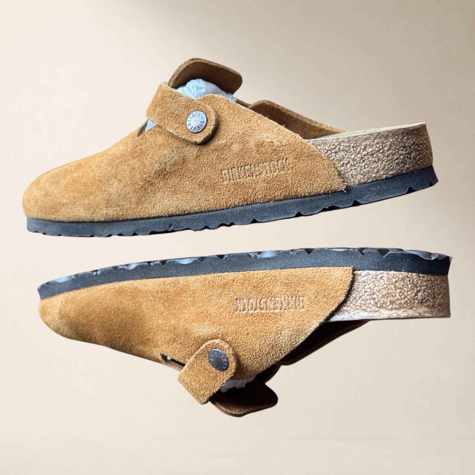NEW Birkenstock Boston Clogs Suede Mink (EU 39 / Women 8 / Men 6) REGULAR FIT