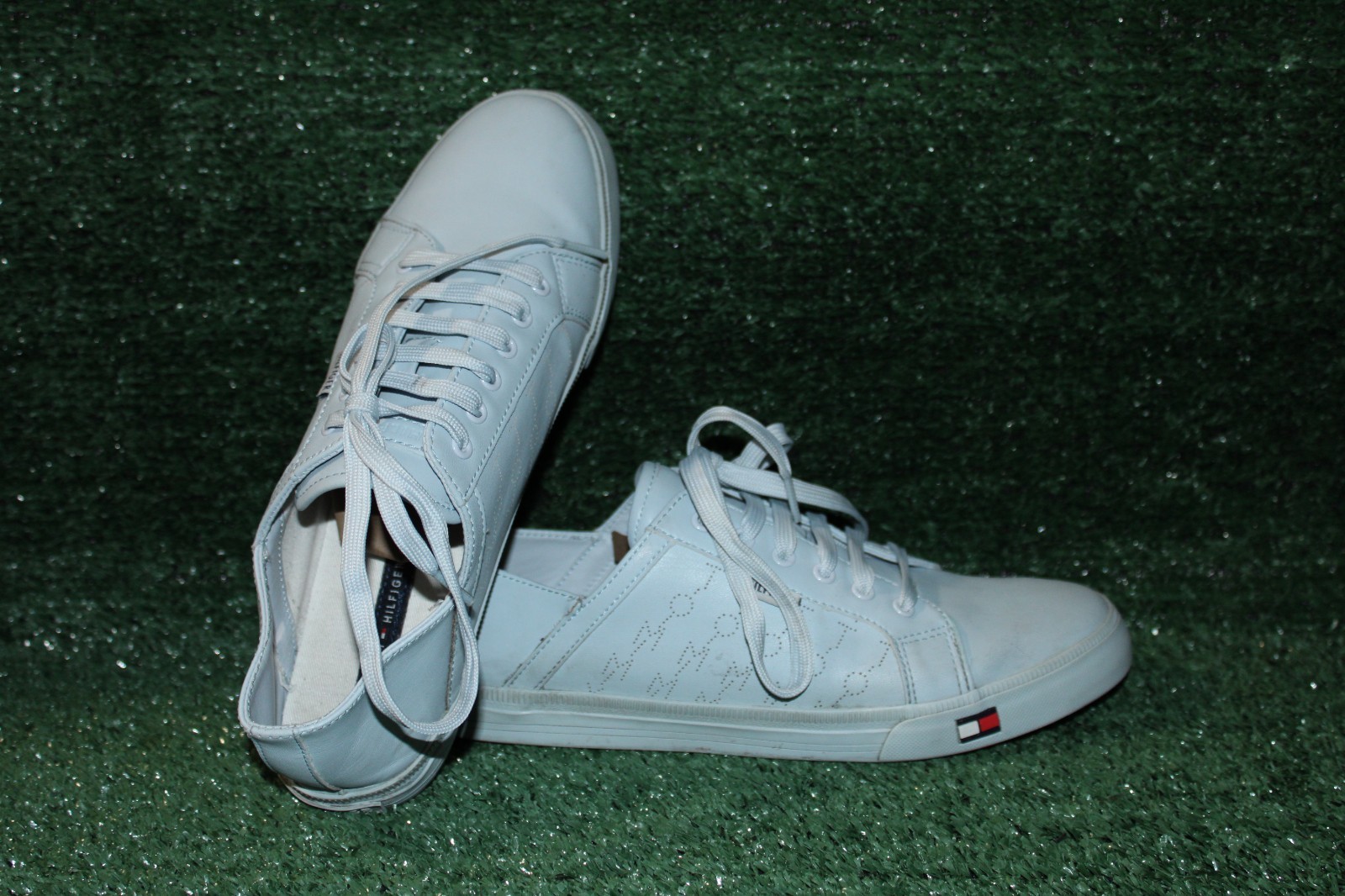 Tommy Hilfiger Womens TWLAMONTE-R Tennis Shoes Light Blue Casual *READ*