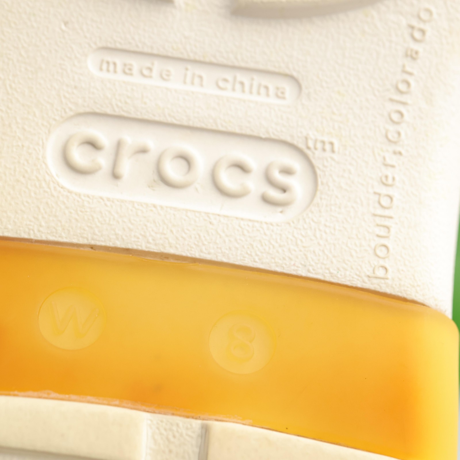 Crocs Womens Sexi Sandals Size 8 Yellow Strappy T-Strap Ankle Strap Flat Shoes
