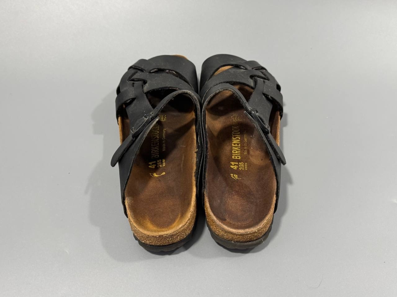 Birkenstock Pisa Black Sandals EU 41 US 8 Men 10 Women 265 mm Authentic