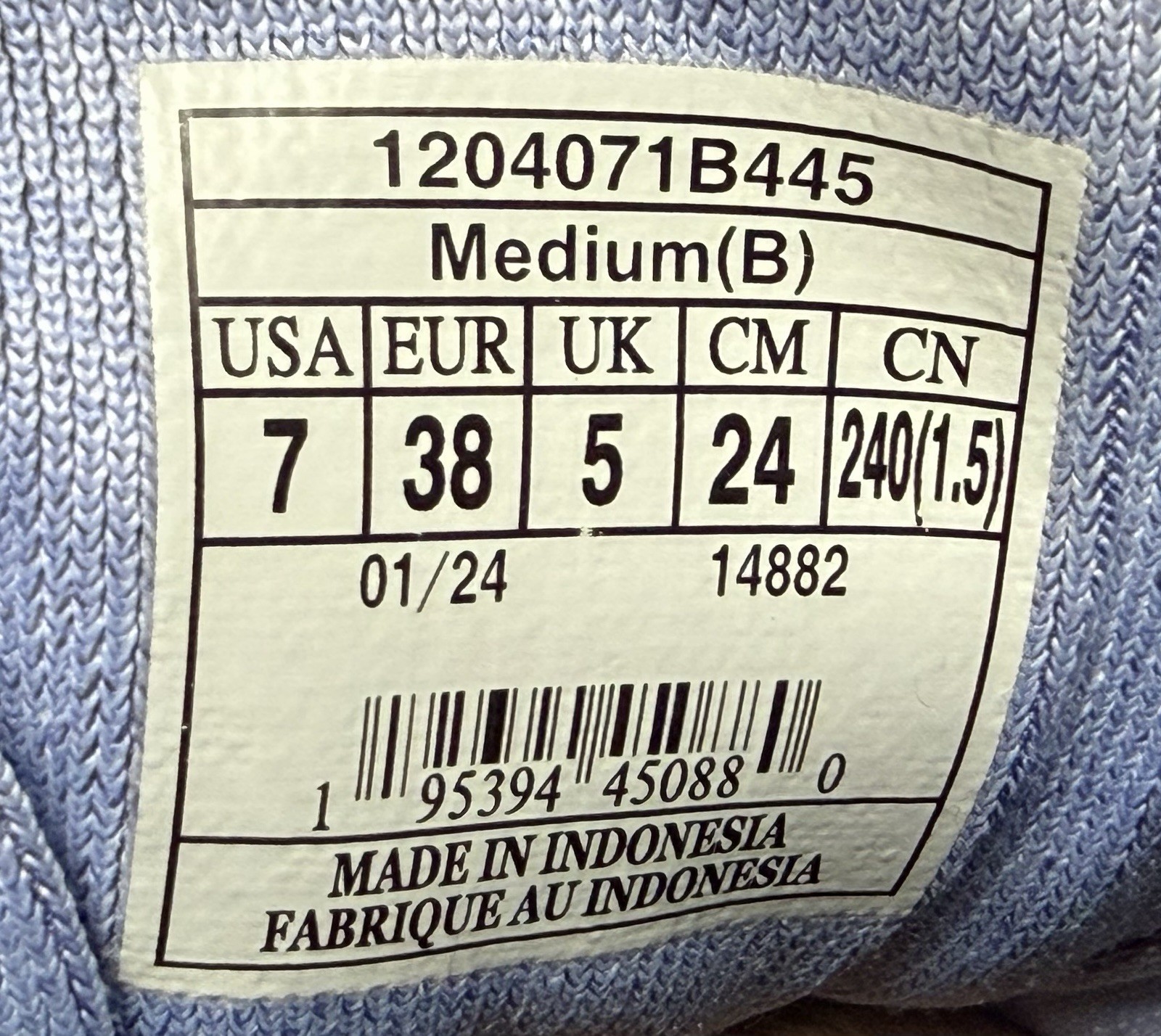 Women’s US 7 Brooks Ghost 16 Sneakers Baja Blue/Pale Iris Running Walking Shoes