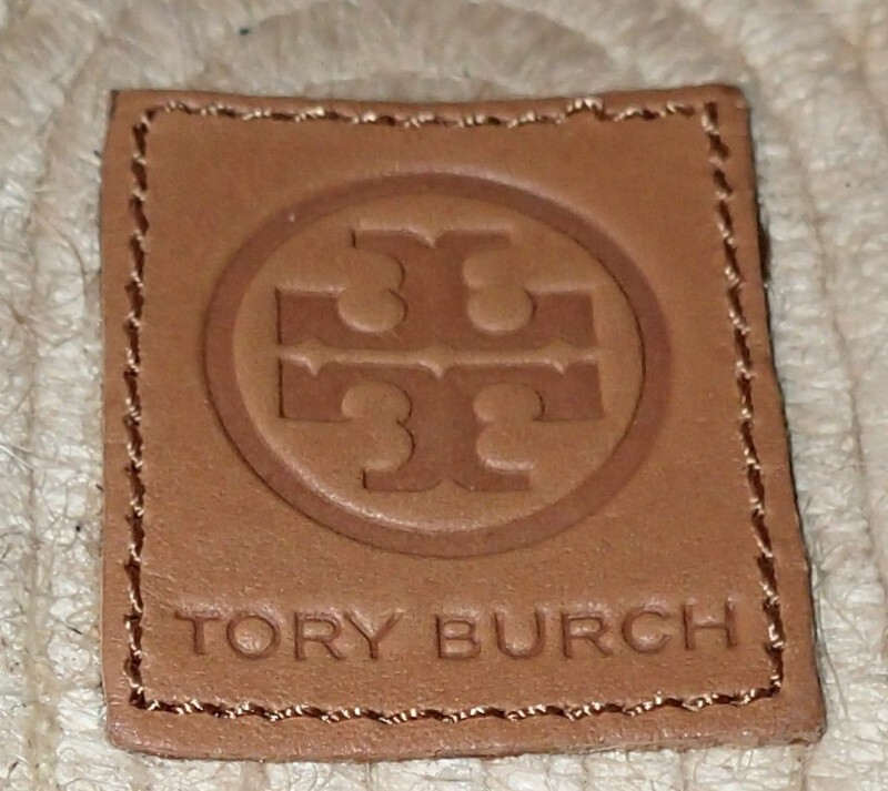 Tory Burch Grosgrain Platform Snake Stamped Leather Espadrille Sandals Size 11