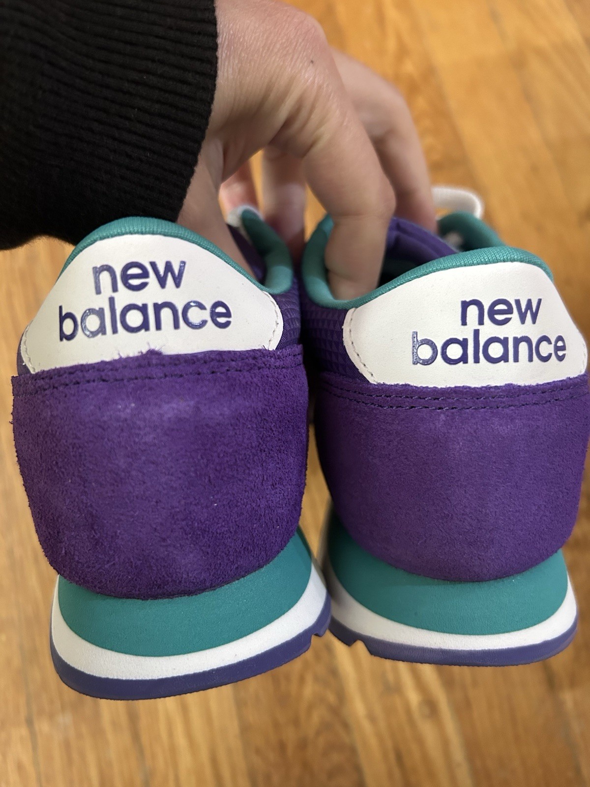 New Balance 501 Women’s Low Top Lace-Up Sneakers Purple/White/Teal Size 6.5