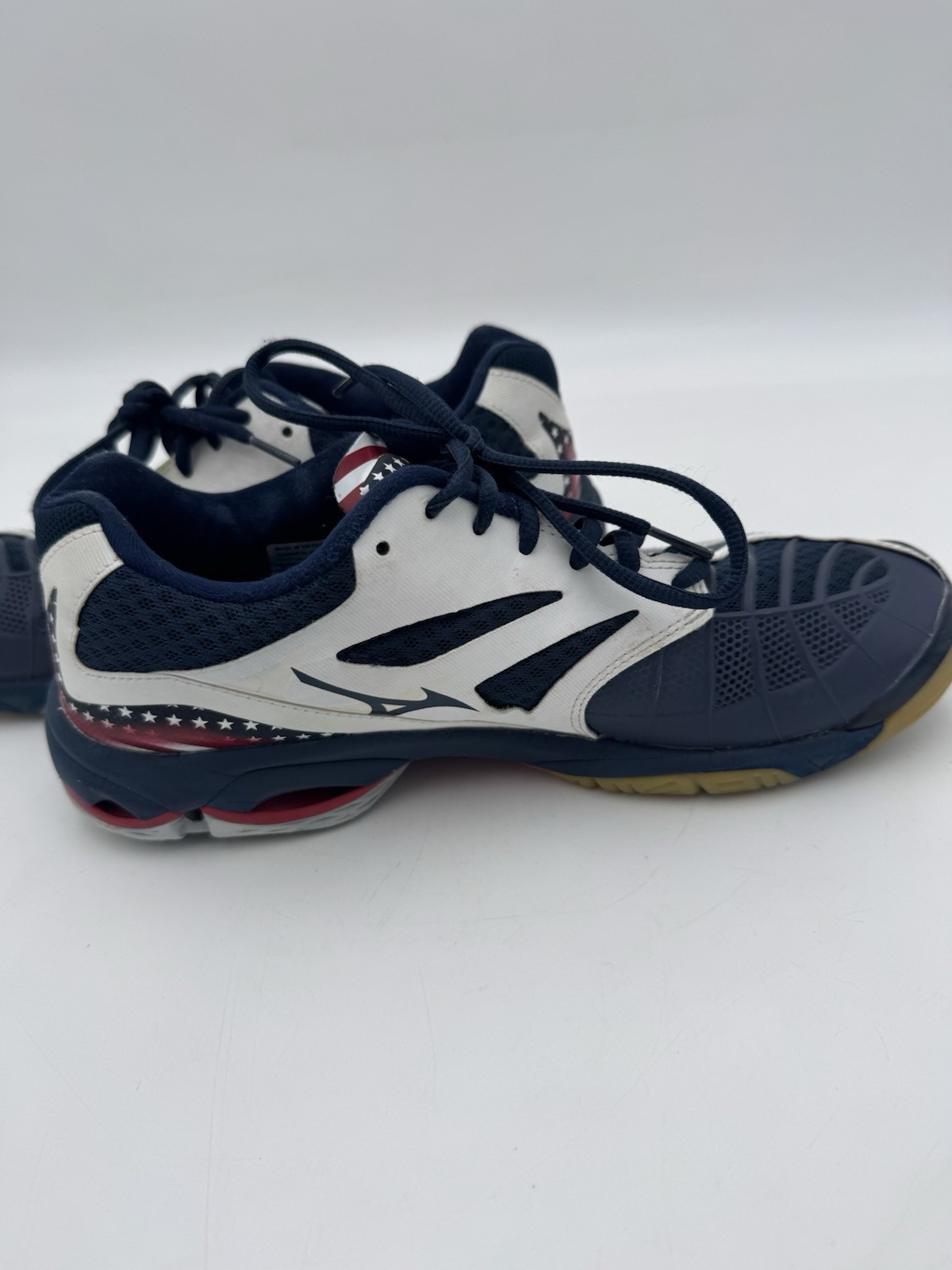 Mizuno Shoes Women’s Wave Lightning Z3 USA Volleyball Red White Blue Size 10