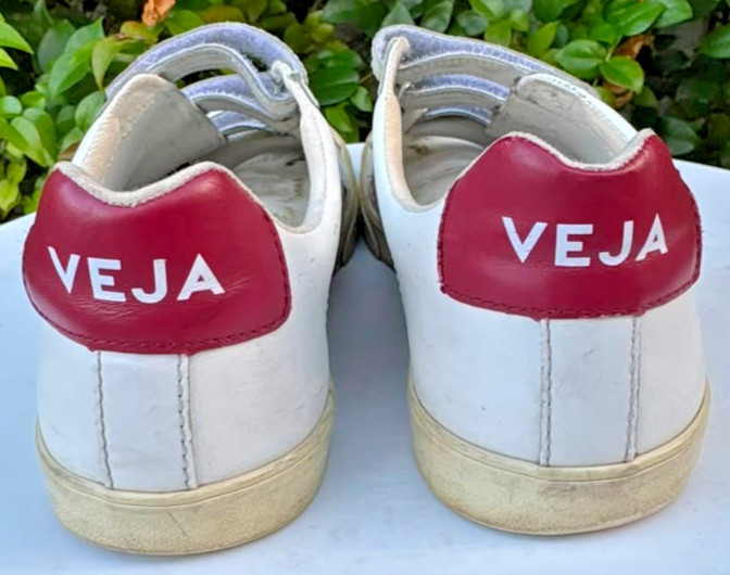 Veja 3-Lock Esplar Leather White/Rose Gold/Metallic Cooper W8