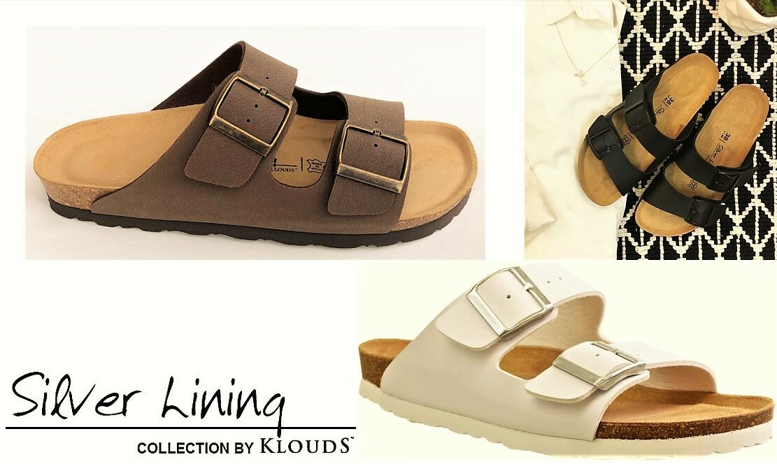 Klouds Silver Linings Shoes Comfort footbed buckle slides Hawaii Made in Spain