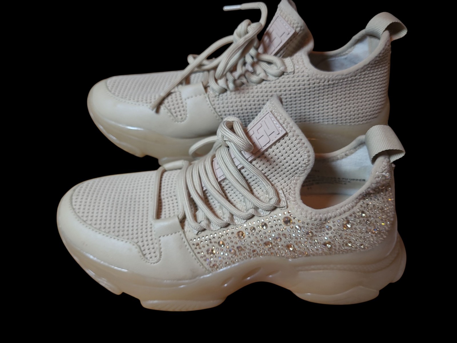 Steve Madden Lesly LSLY01S1 8 Medium with Sparkly Rhinestones