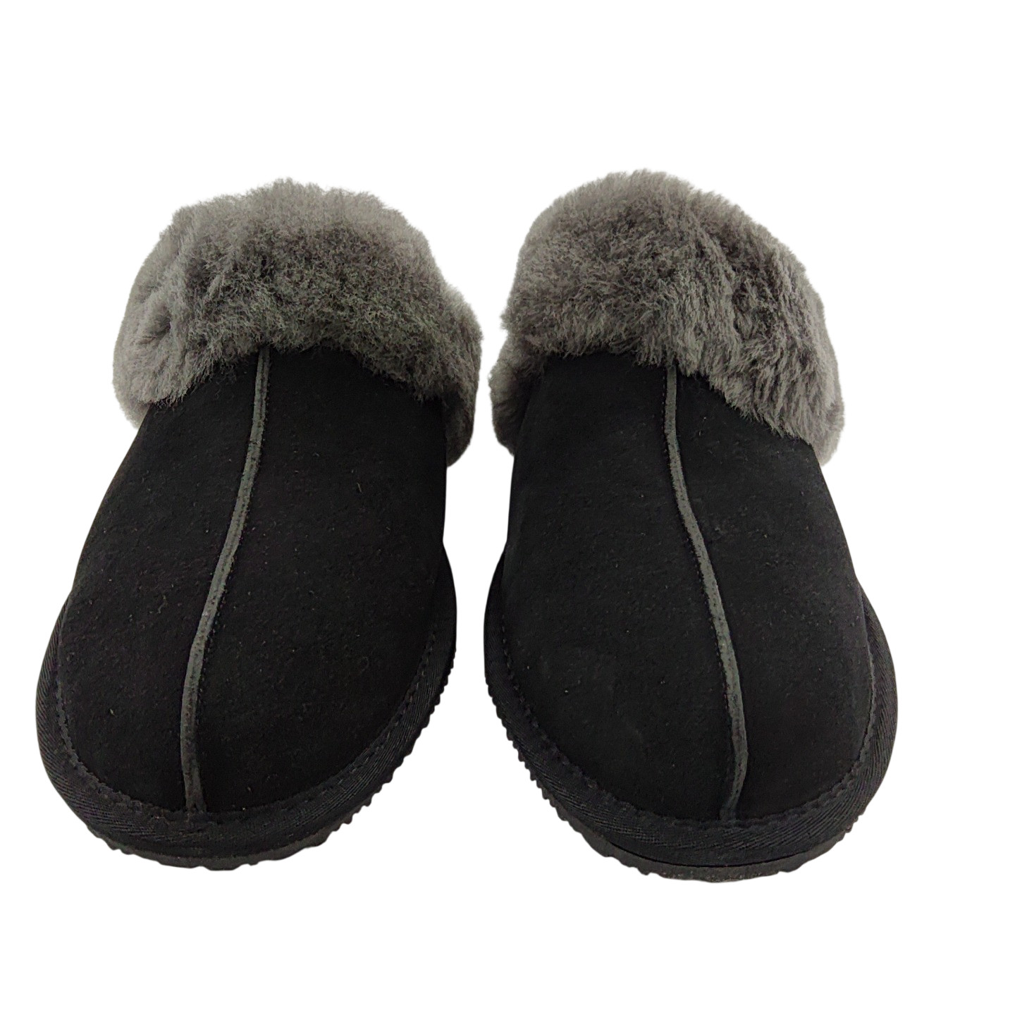 Quince Women Australian Shearling Scuff Slipper Black 10