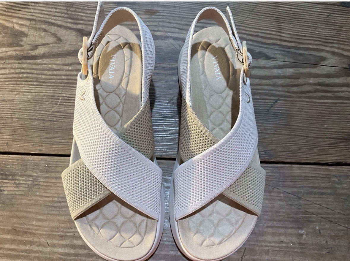 New Vivaia Womens Kara Adapt All Sport Sandal Ivory Nude Arch Support EU 41
