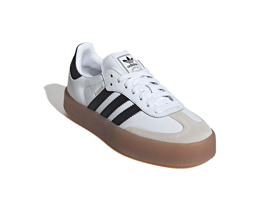 Adidas Originals Sambae Cloud White Metallic Gold Women’s Shoes JI1349 (B)