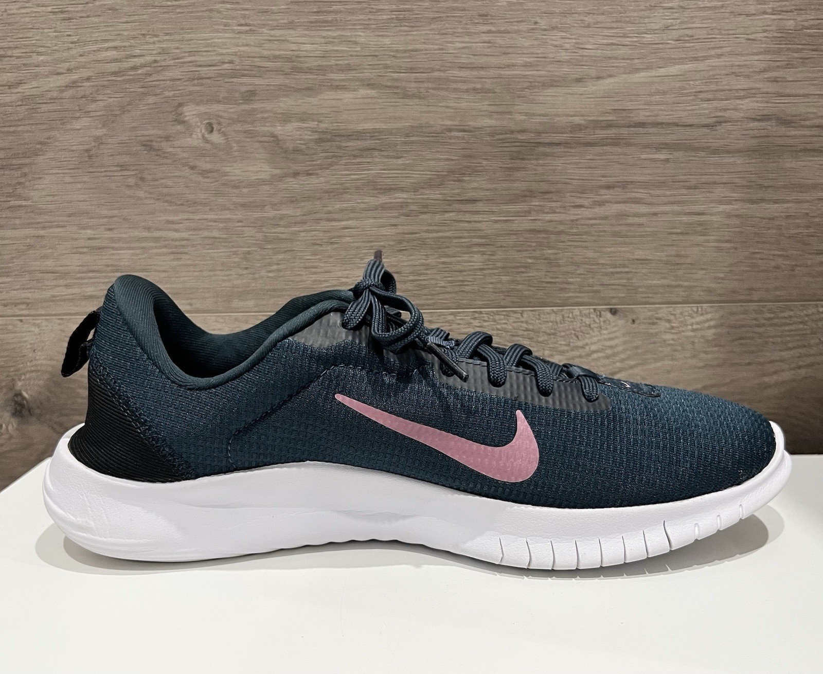 Nike Womens Flex Experience 12 Blue Running Shoes Lace Up Size 9 (DV0746-401)