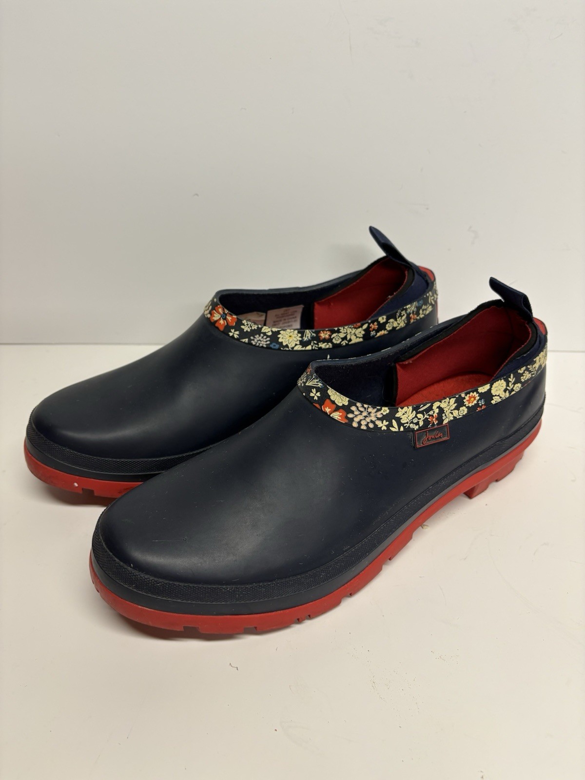 Joules Womens Pop On Well Rubber rain Garden Clogs Size 7