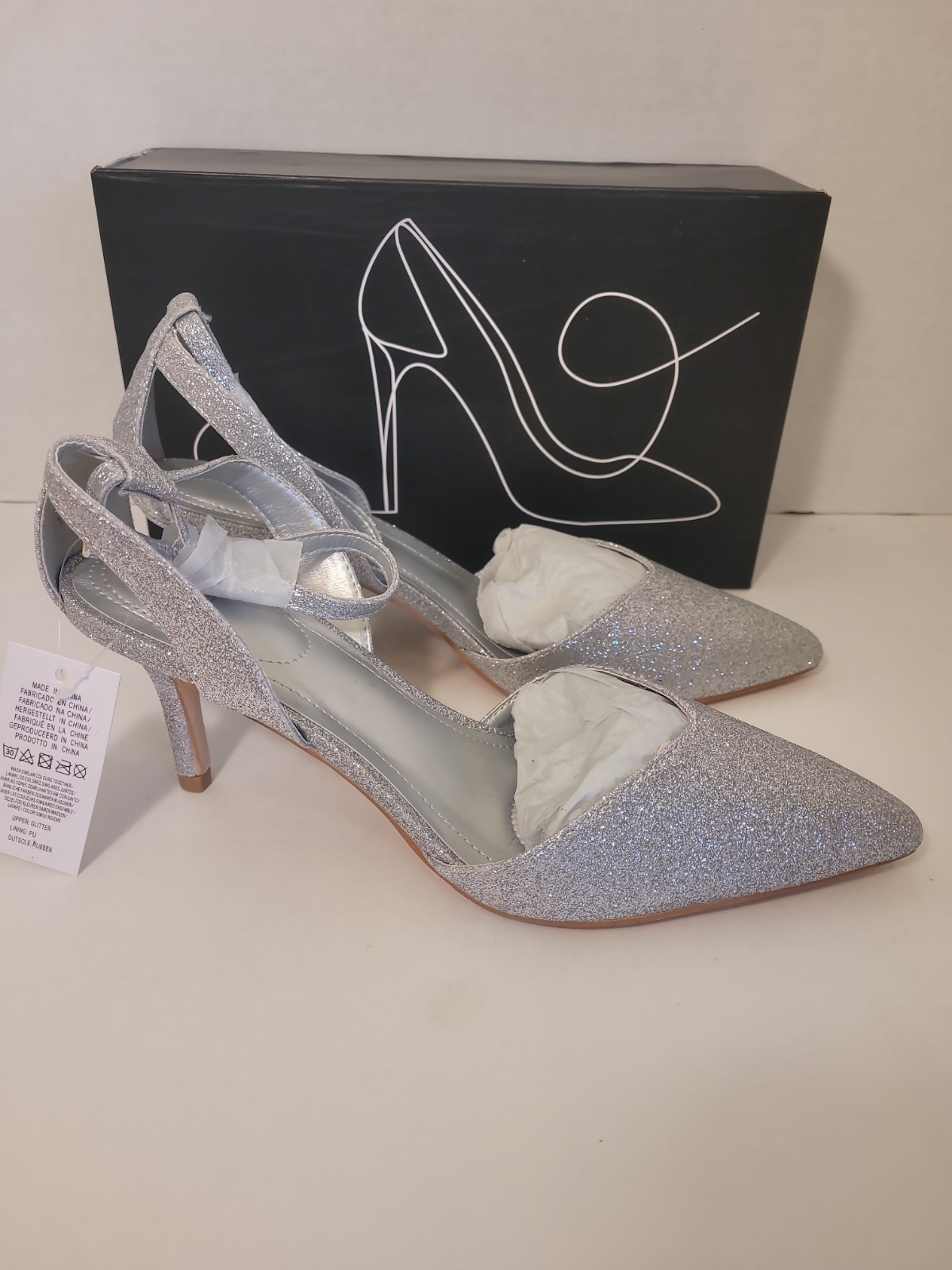 mysoft Women’s Stilettos Classic Strappy Open Toe Pump Heel Sandals Size 9