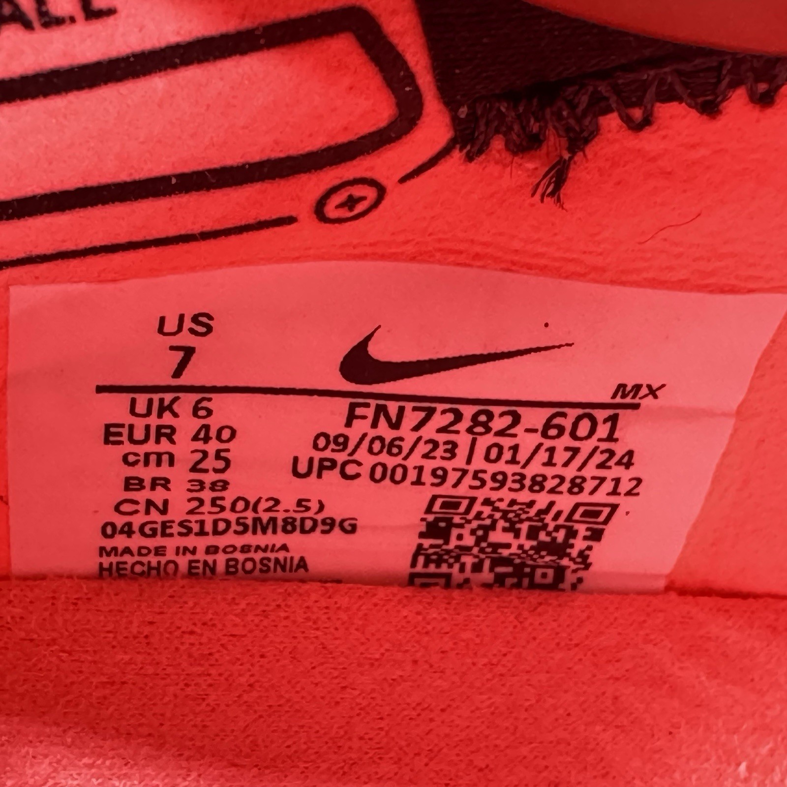 Nike Tiempo Legend 10 Elite AG NBY Soccer Cleats Mens Size 7/ Womens Size 8.5