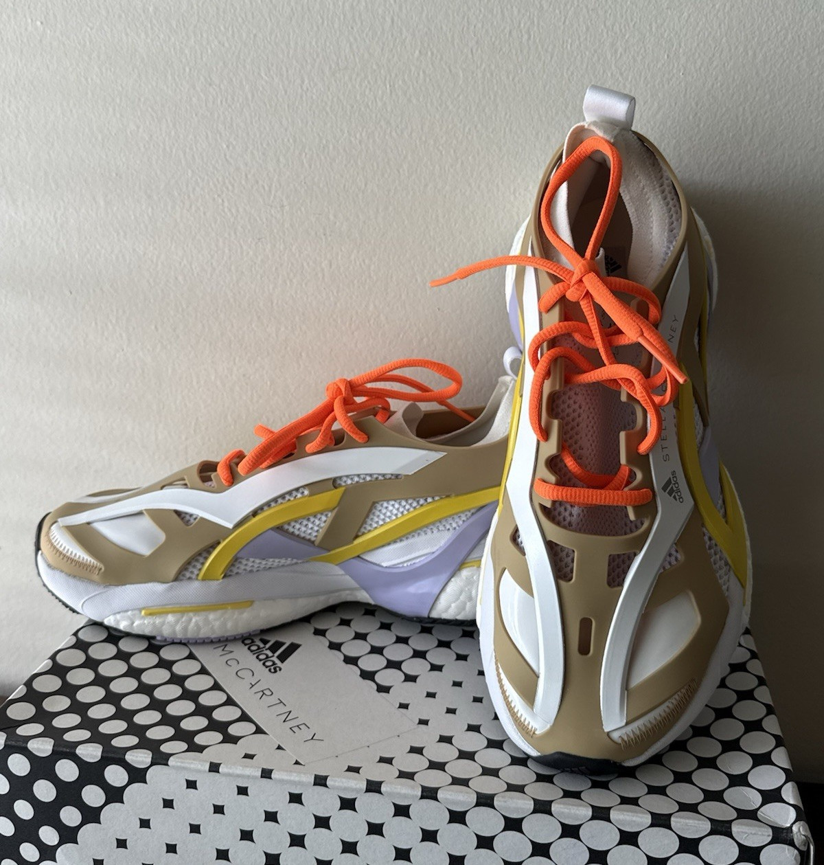 adidas Stella McCartney SolarGlide GX9861 Gum Shift Purple Yellow Primeknit, 8