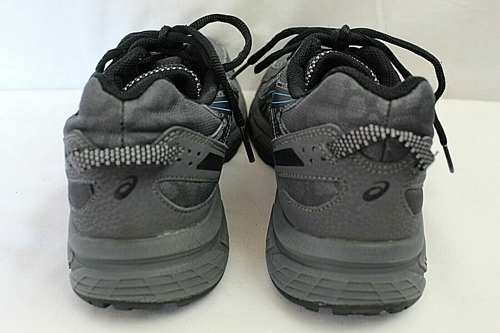 ASICS GEL-VENTURE 6 WOMENS ATHLETIC SHOES SIZE 8.5 GRAY FAUX LEATHER & FABRIC UP