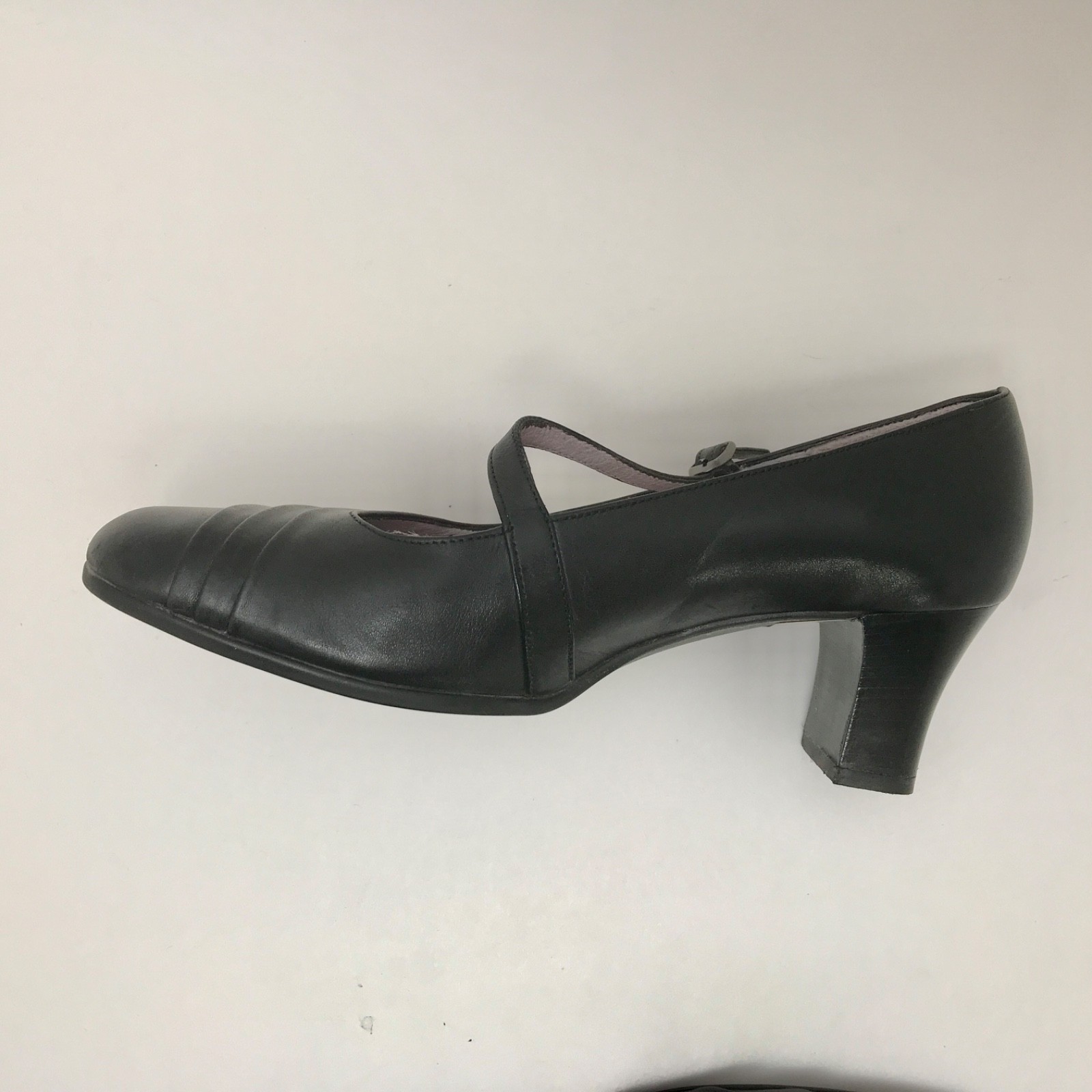 BeautiFeel Classic Black Mary Jane Heels Ankle Strap Latex Sole EU38 US 7.5-8.0