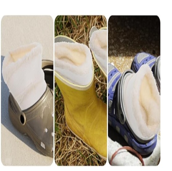 Warm Soft Cozy Fur Insole Liners Inserts for Shoes Crocs Boots Slippers Slides