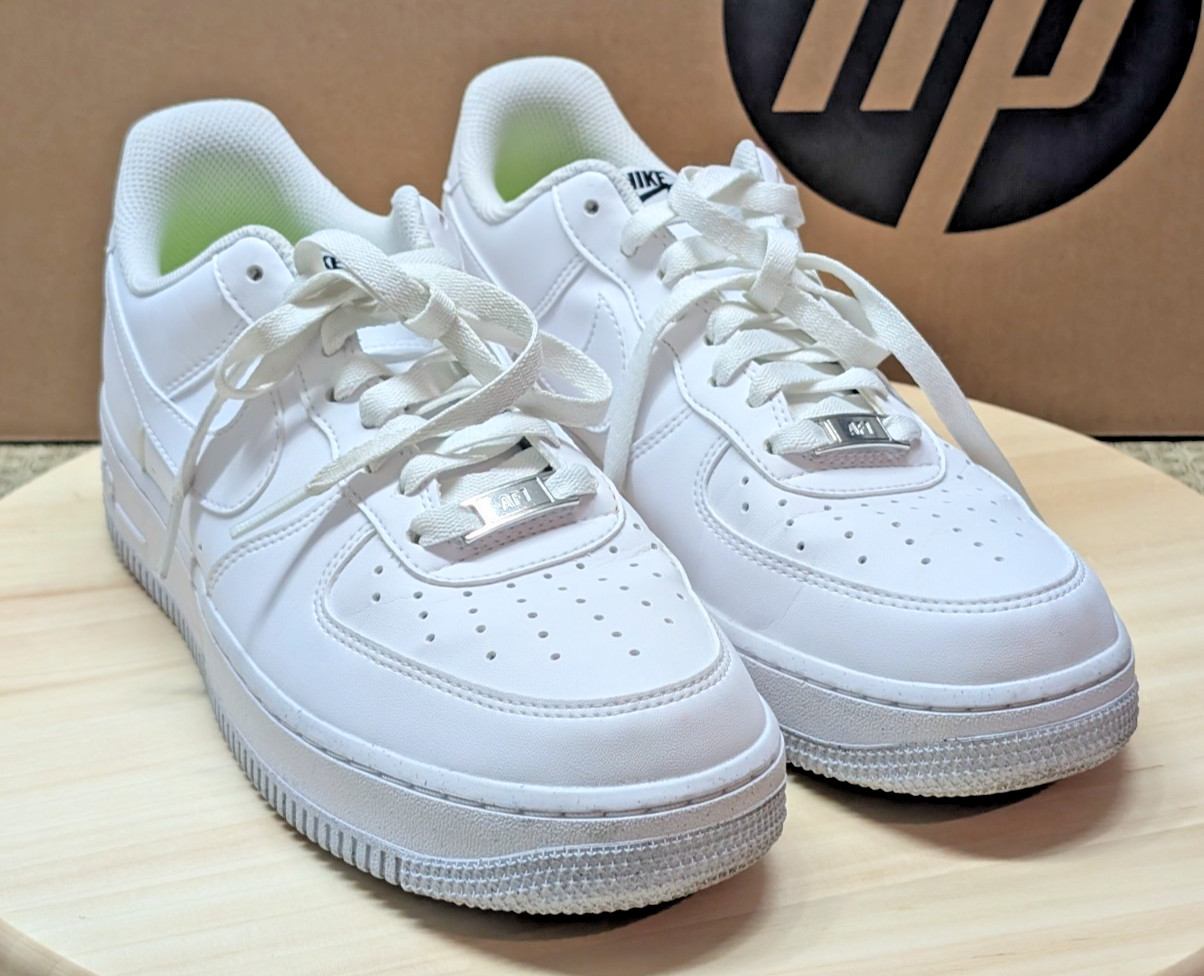 Nike Women’s Air Force 1 Low Next Nature DC9486-101 White Metallic Grey – Sz 9